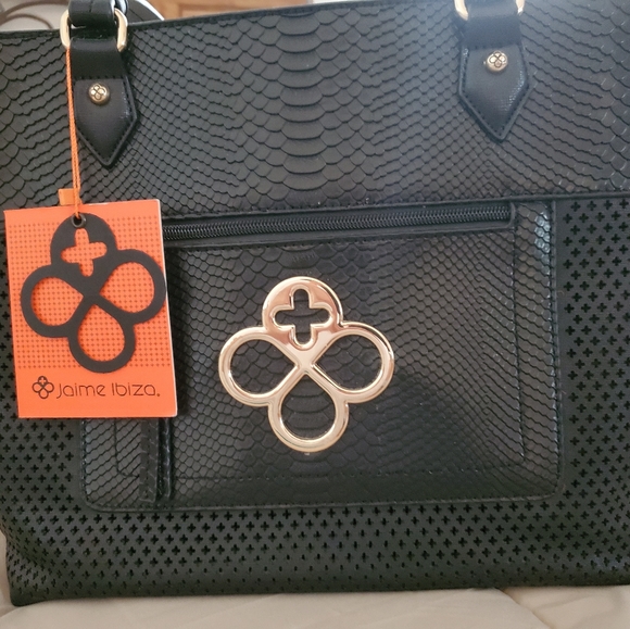 New Jaime Ibiza Purse Woman Black 11 x 14 - Picture 6 of 6